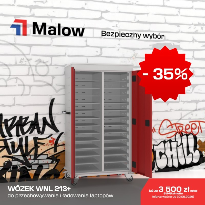 Wózek na laptopy WNL 213+ Malow